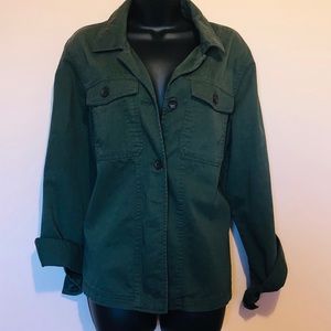 Old Navy Dark Green Jean Jacket